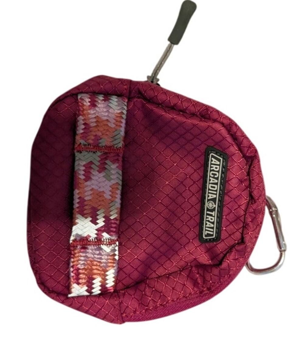 Arcadia Trail Dog Hiking Backpack Saddle Bag Red Pink Outdoor Adventure Pet Gear